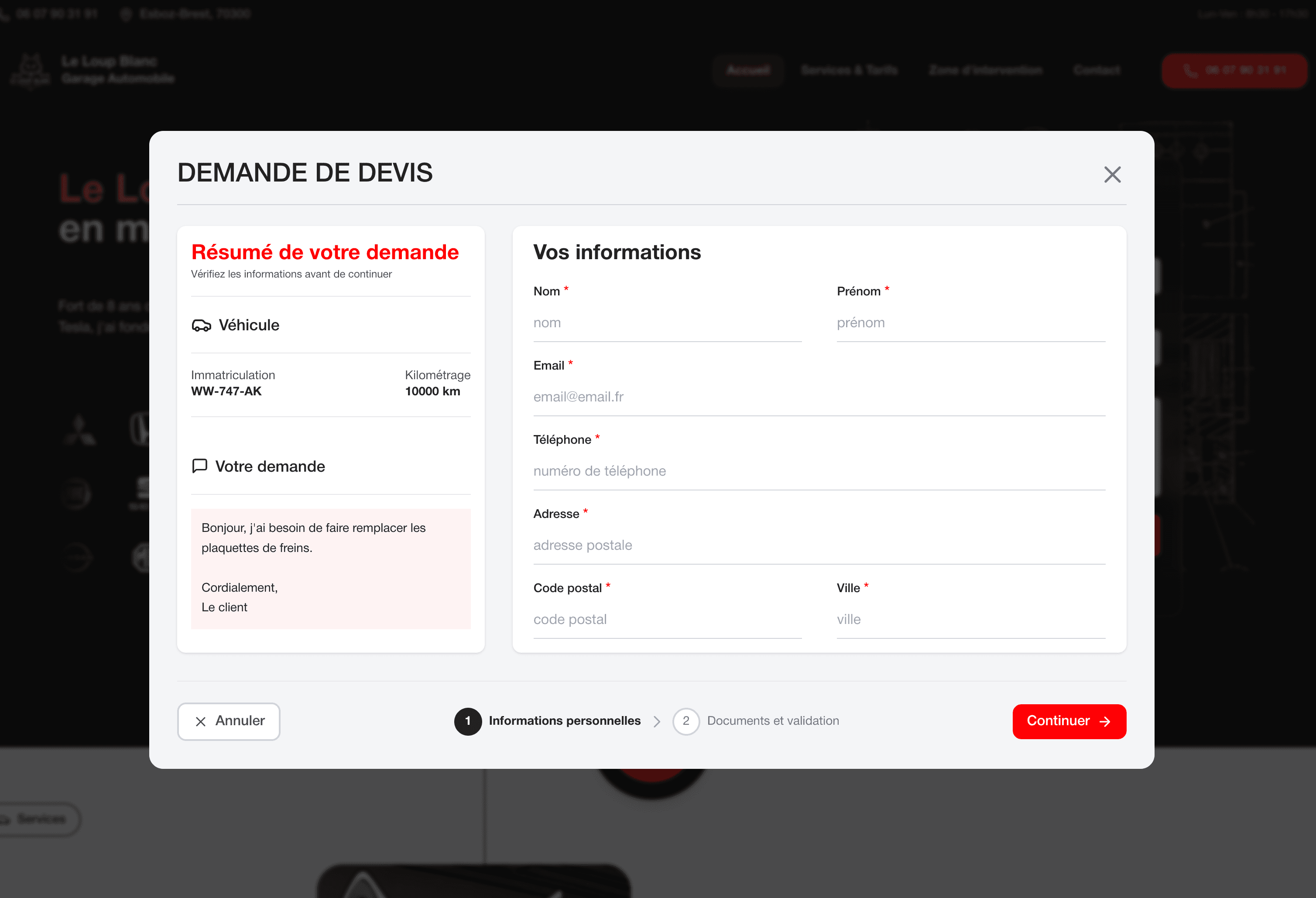 Illustration de l'étape 01: Obtention du devis sous 24h.