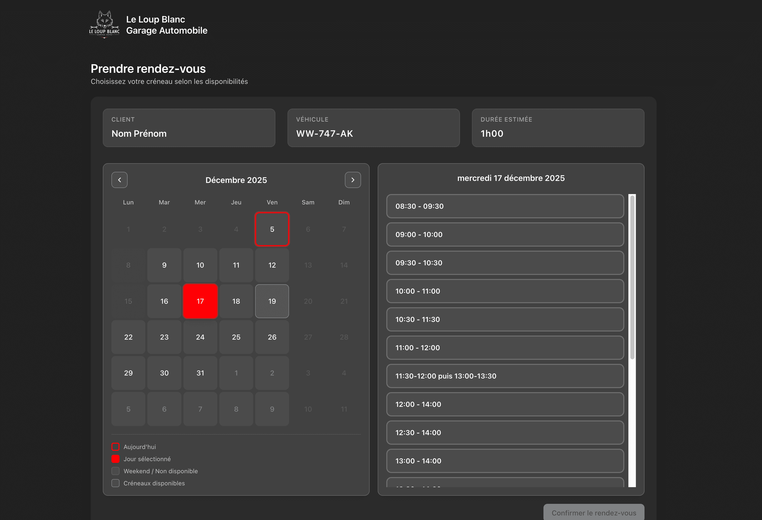 Illustration de l'étape 02: Planification du rendez vous.